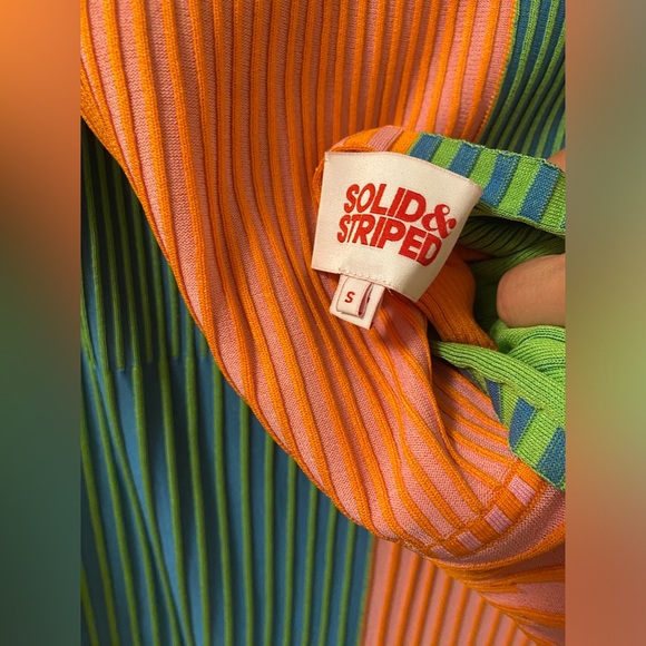 Solid & stripe multicolor dress - Picture 8 of 8